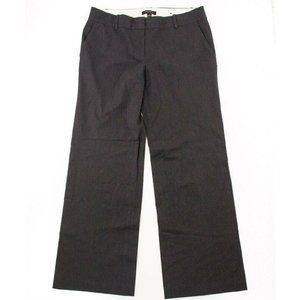 Ann Taylor 8 Trouser Pants Grey Flat Front Rayon